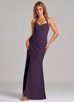 Azazie Emeria Suknie dla druhen Syrena Dekolt w kształcie serca Szyfon Do ziemi Sukienka image1