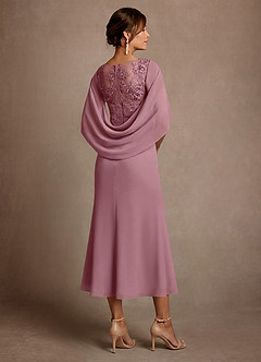 Azazie Forums Mother of the Bride Dresses Vintage Mauve A-Line Lace Dress image2