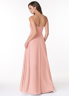 Azazie Arabella Allure Vestidos de damas de honor Vestido de Rosetón de Gasa de Corte en A Convertible con Escote de Corazón image2