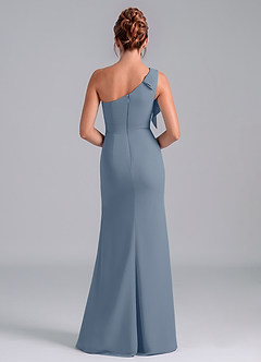 Azazie Rinna Bridesmaid Dresses Twilight Mermaid One Shoulder Chiffon Dress image2
