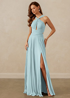Christian Siriano Bridal for Azazie 1009 Brautjungfernkleider A-Linie Plissee Chiffon Kleid Nebel image8