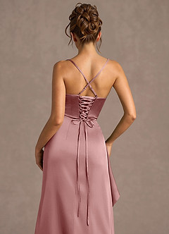 Thora Light Pink Open Back Prom Dress image6