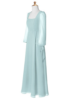 Azazie Leonia Junior Mist A-Line with Pockets Chiffon Dress image9