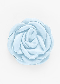 front Matte Satin Floral Lapel Flower