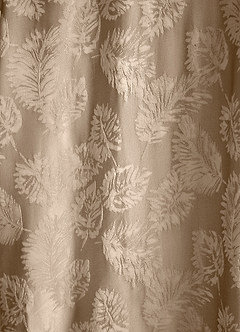 Azazie Emoria Vestidos de madrinha de casamento Vestido Jacquard Taupe de Jacquard de Linha A com Fora do ombro image4