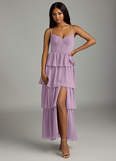 Azazie Kaiden Bridesmaid Dresses Wisteria A-Line Sweetheart Neckline Chiffon Dress image1