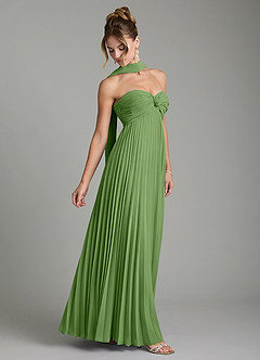 Azazie Tempest Brautjungfernkleider Wandelbar Empire Korsett Chiffon Kleid Basilikum image7