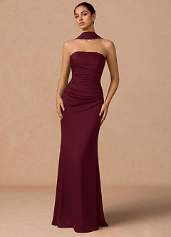 Zora Merlot Maxi Dress image1