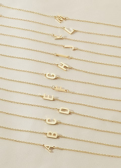 front 3 Piece Initial Letter Bracelet Set
