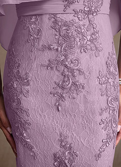 Azazie Amrita Mother of the Bride Dresses Wisteria Mermaid Lace Chiffon Dress image7