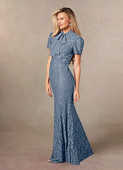 Azazie Carleannia Mother of the Bride Dresses Twilight Mermaid Lace Chiffon Dress image2