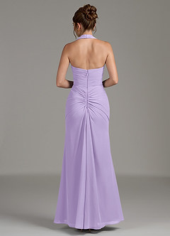 Azazie Destiny Robes de demoiselle d'honneur Robe Sirène en Mousseline de soie Encolure en Forme de Cœur Lilas image6