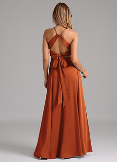 Azazie Evalleen Brautjungfernkleider A-Linie Plissee Stretch-Satin Kleid Kanel image6