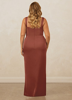 Christian Siriano Bridal for Azazie 1017 Bridesmaid Dresses Auburn Sheath Sweetheart Neckline Stretch Satin Dress image11