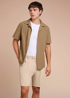 front Owen Lightweight Tailored Classic Regular Dress Shorts