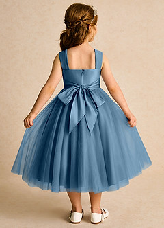 Azazie Dovey Abiti da Ragazza di Fiori Abito Principessa in Tulle Fiocco Bermuda image3