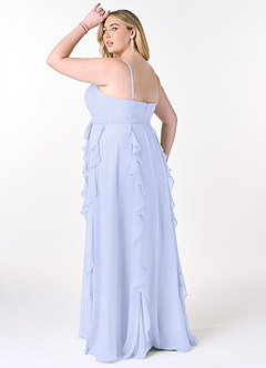 Azazie Peyton Bridesmaid Dresses Lavender A-Line Ruched Chiffon Dress image10