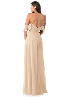 Azazie Juna Final Sale Tahiti A-Line Ruched Chiffon Convertible Dress image6