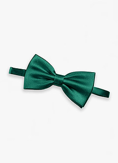 front Adjustable Metallic Satin Pre-Tied Bow Tie