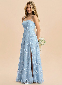 front Azazie Elina Junior Formal Dress