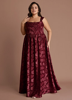 Hazel Wine Pleated Maxi Dress image11