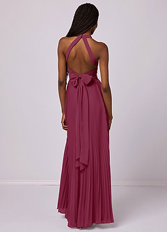 Barbie ♥ Azazie Bridesmaid Dresses Mulberry A-Line Pleated Chiffon Dress image2