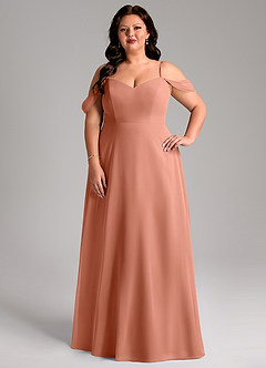 Azazie Marley Bridesmaid Dresses MAI TAI A-Line Off the Shoulder Chiffon Convertible Dress image11