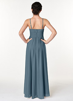 Azazie Catalina Junior Twilight A-Line Ruched Chiffon Dress image2