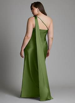 Azazie Juniper Bridesmaid Dresses Juniper Mermaid One Shoulder Stretch Satin Dress image8