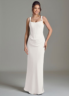 Azazie Niamh Suknie dla druhen Syrena Gorset Szyfon Do ziemi Sukienka image5