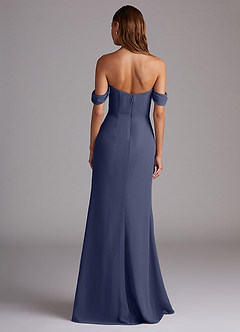 Azazie Saige Bridesmaid Dresses Stormy A-Line Off the Shoulder Chiffon Convertible Dress image7