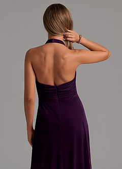Azazie Tessie Robes de demoiselle d'honneur Robe Trapèze en velours Plissée Grain De Raisin image8