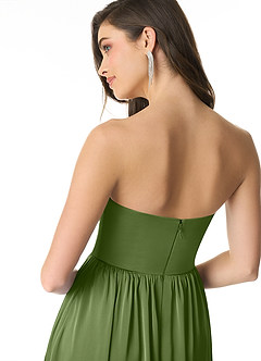 Azazie Morana Bridesmaid Dresses Juniper A-Line Off the Shoulder Stretch Satin Convertible Dress image8