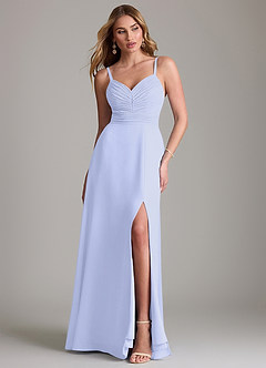 Azazie Terese Bridesmaid Dresses Lavender A-Line Pleated Chiffon Dress image1