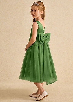 Azazie Winnie Robe Demoiselle D'honneur Fillette Robe Princesse en Tulle Arc Basilic image5