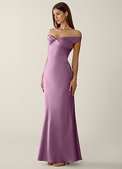 Gwendonme Wisteria Satin Crystal Linen Prom Dress image3