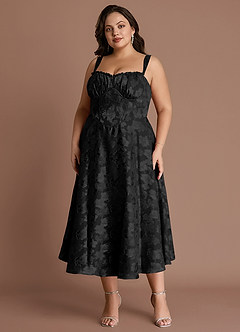 Sylvie Midi Klänning Svart image10