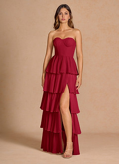Kleid Kalista Kirschrot image3