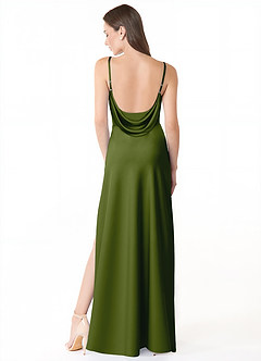 Robe Longue Olive Verte Alaija image4