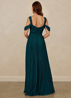 Christian Siriano Bridal for Azazie 1013 Bridesmaid Dresses Pleated Off Shoulder Chiffon A-Line Dress image3