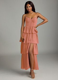 Azazie Kaiden Bridesmaid Dresses MAI TAI A-Line Sweetheart Neckline Chiffon Dress image1