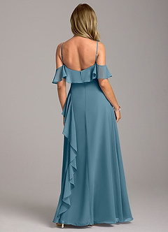Azazie Aubrie Bridesmaid Dresses Bermuda A-Line Off the Shoulder Chiffon Dress image6