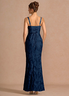Vestido Azul Marino Oscuro Largo Keilani image2