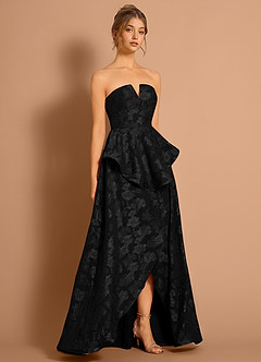 Ondine Negro Vestido largo image4