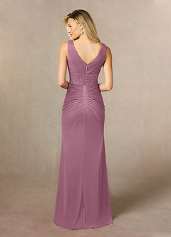Azazie Winona Mother of the Bride Dresses Vintage Mauve Mermaid Sequins Mesh Dress image5