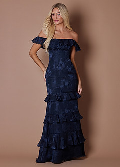 Paula Twilight Navy Maxi Dress image1