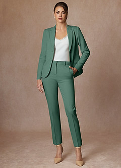 front Whitney Eukaliptus Kombinezon Ze Spodniami O Pełnej Długości I Rozciągliwym Splocie