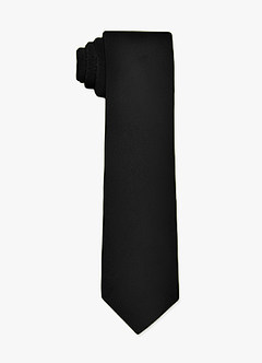 front Matte Satin Wide Tie and Pocket Square Set