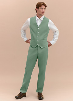 James Matcha Structured Stretch Suit Vest