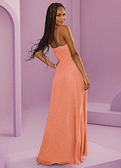 Barbie ♥ Azazie Abiti da Damigella Abito A-Line in Chiffon Con Tasche Tramonto image11